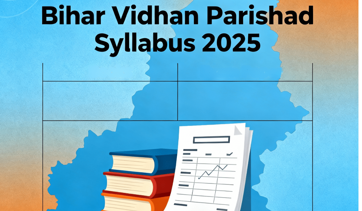 Bihar Vidhan Parishad Syllabus 2025 complete exam pattern with books and exam papers for Office Attendant Driver recruitment