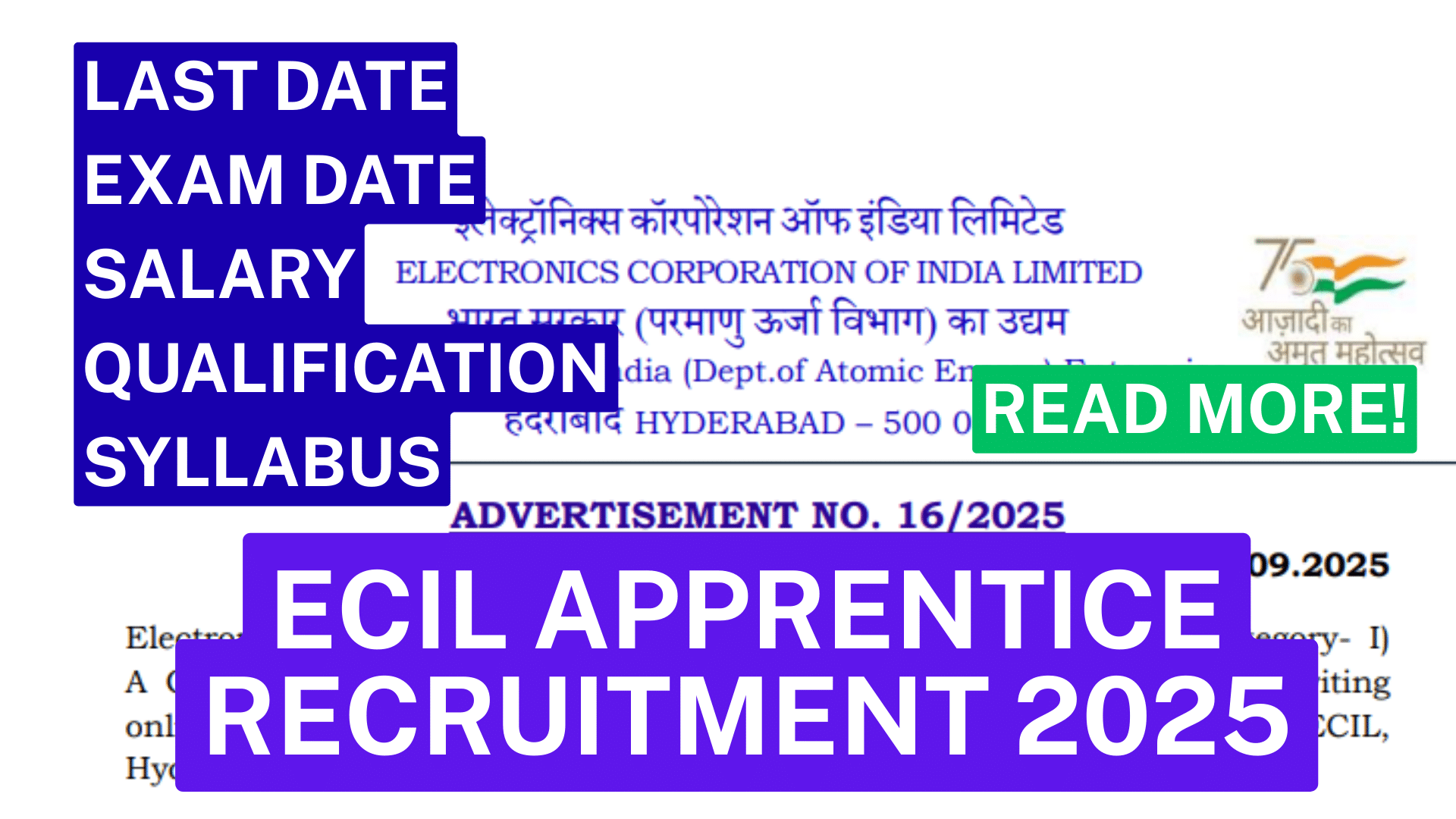 Ecil apprentice recruitment 2025