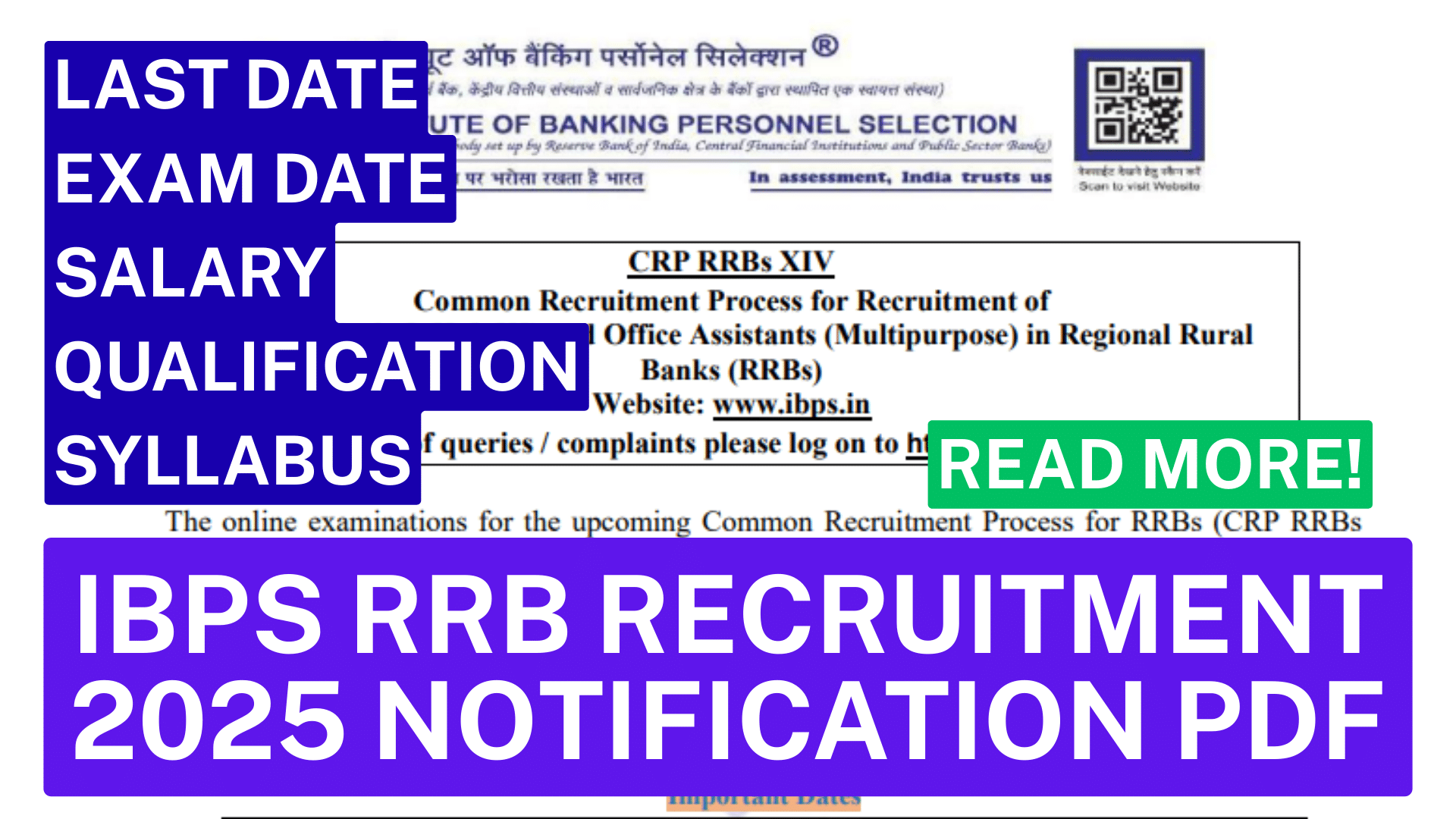 Ibps rrb recruitment 2025 notification pdf