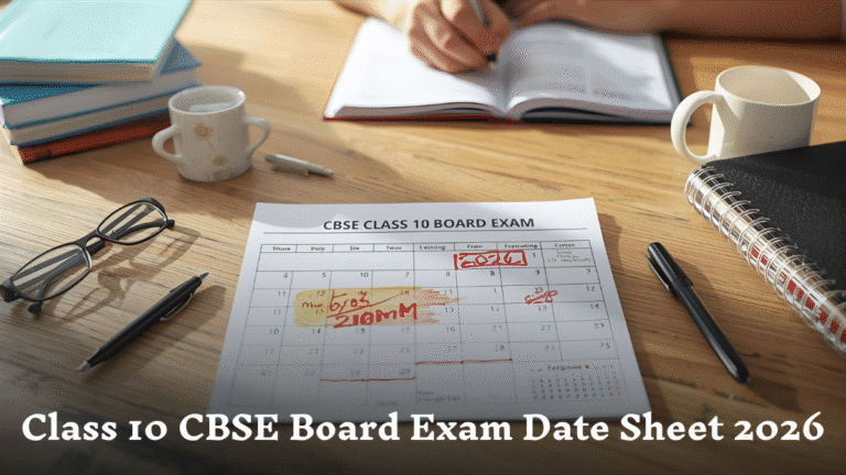 Class 10 CBSE Board Exam Date Sheet 2026 PDF Download