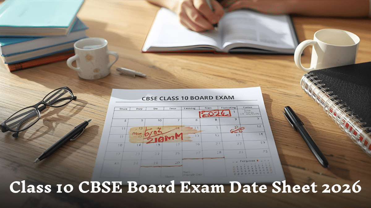Class 10 CBSE Board Exam Date Sheet 2026