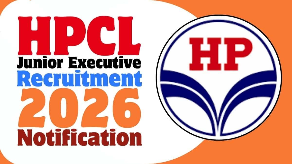 hpcl junior executive recruitment 2026 apply online