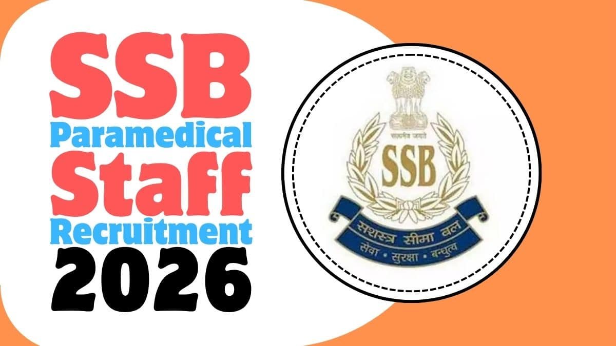 SSB Paramedical Staff Recruitment 2026 – 83 Posts Notification Out